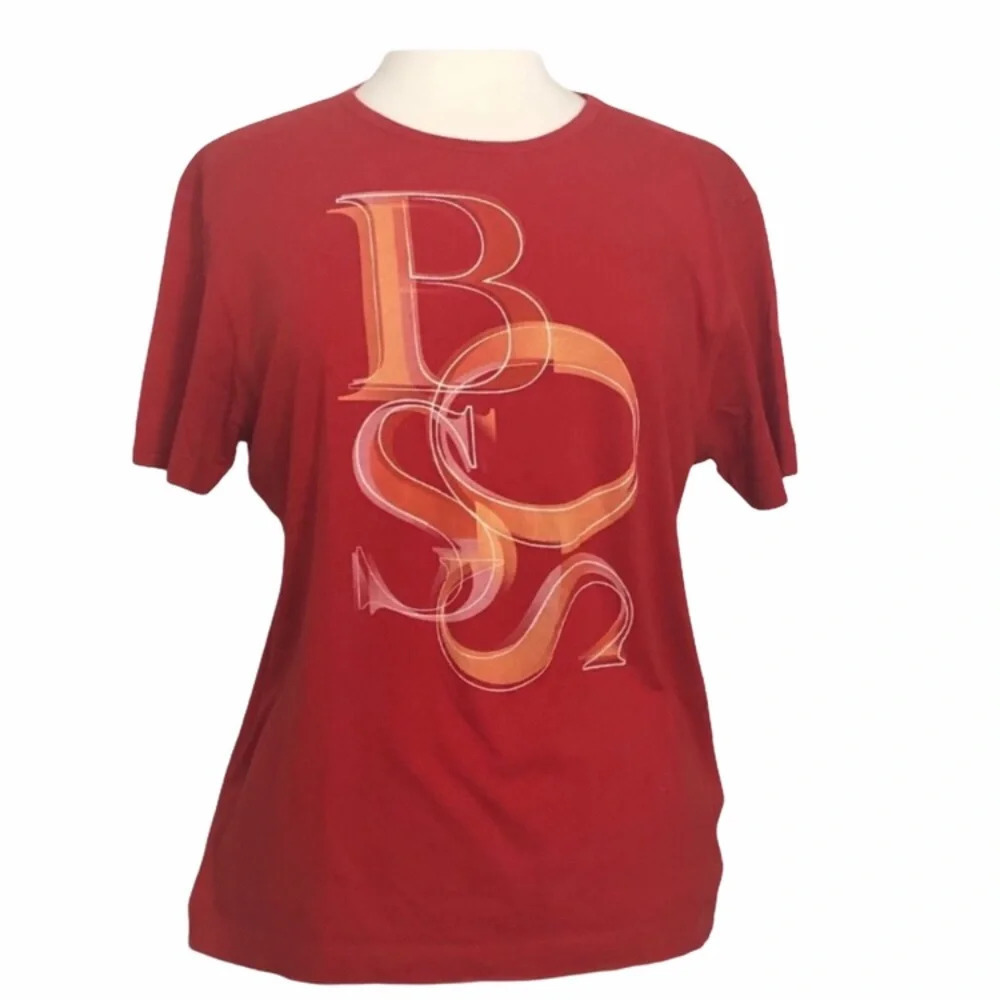 Hugo Boss Red T-shirt Size Medium